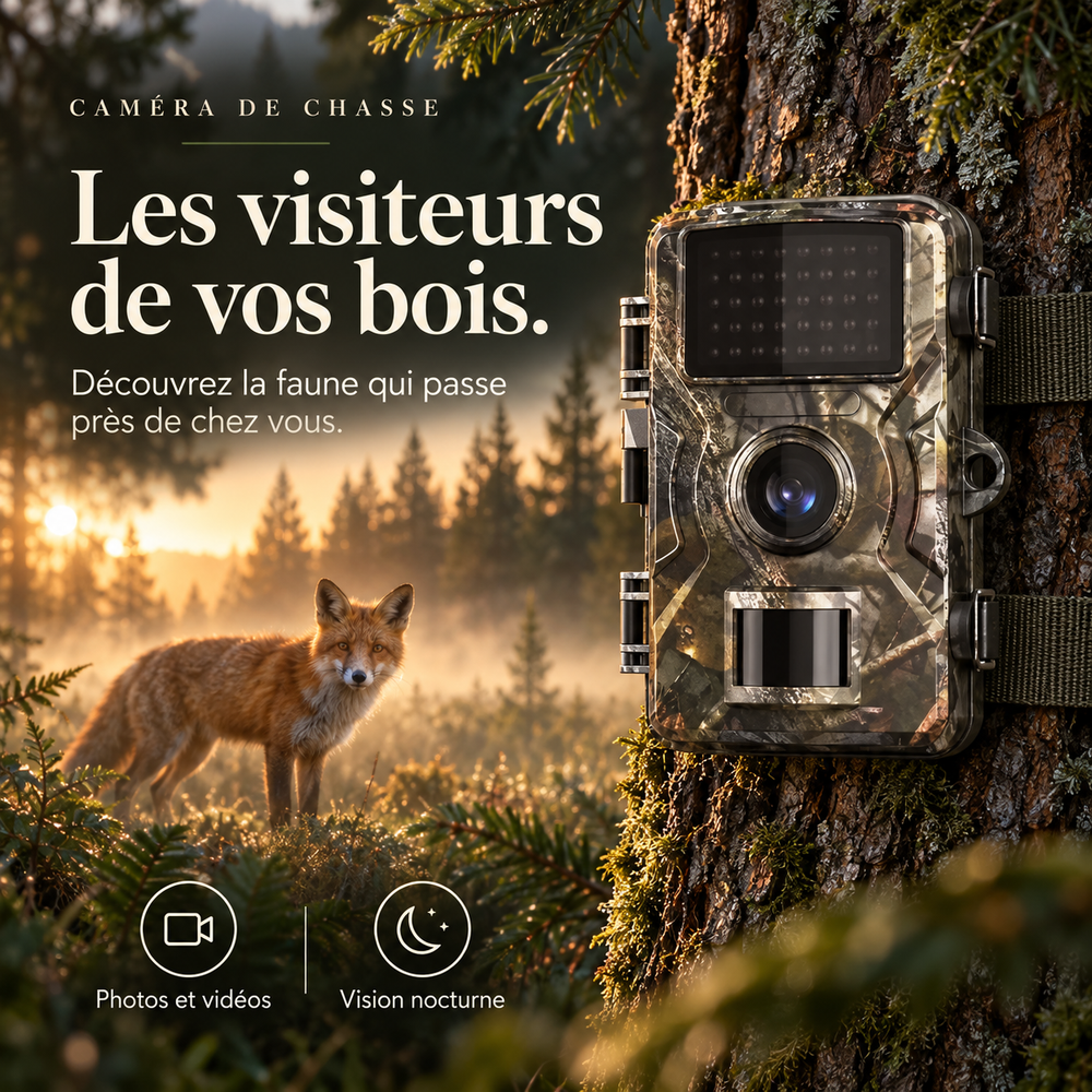 Caméra de chasse 16 MP sans abonnement, déclenchement 0,2 à 0,6 s | Avec Guetteur