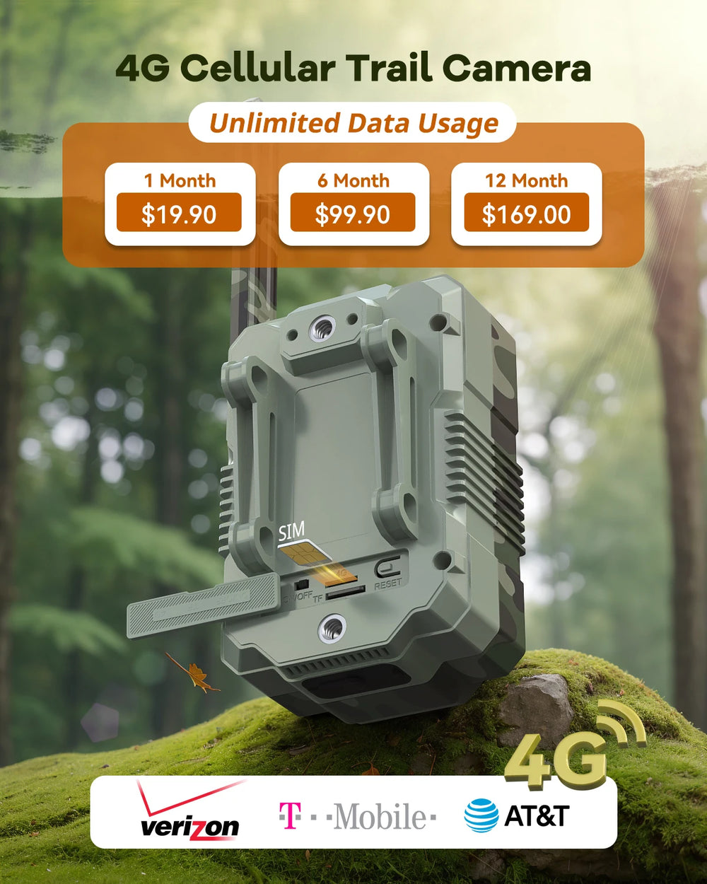 Caméra de chasse étanche IP66 utilisable toute la saison
